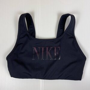 Nike Dri-FIT Black Racerback Sports Bra | Front Pocket | Size Small